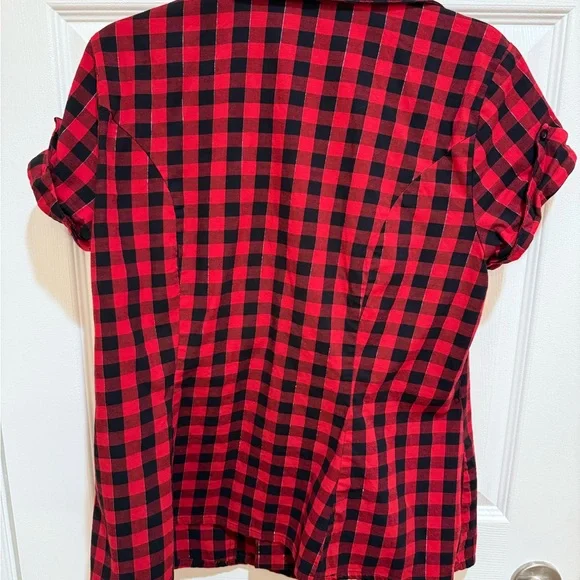 Torrid Retro Chic Red and Black Plaid Shirt - Picture 5 of 5